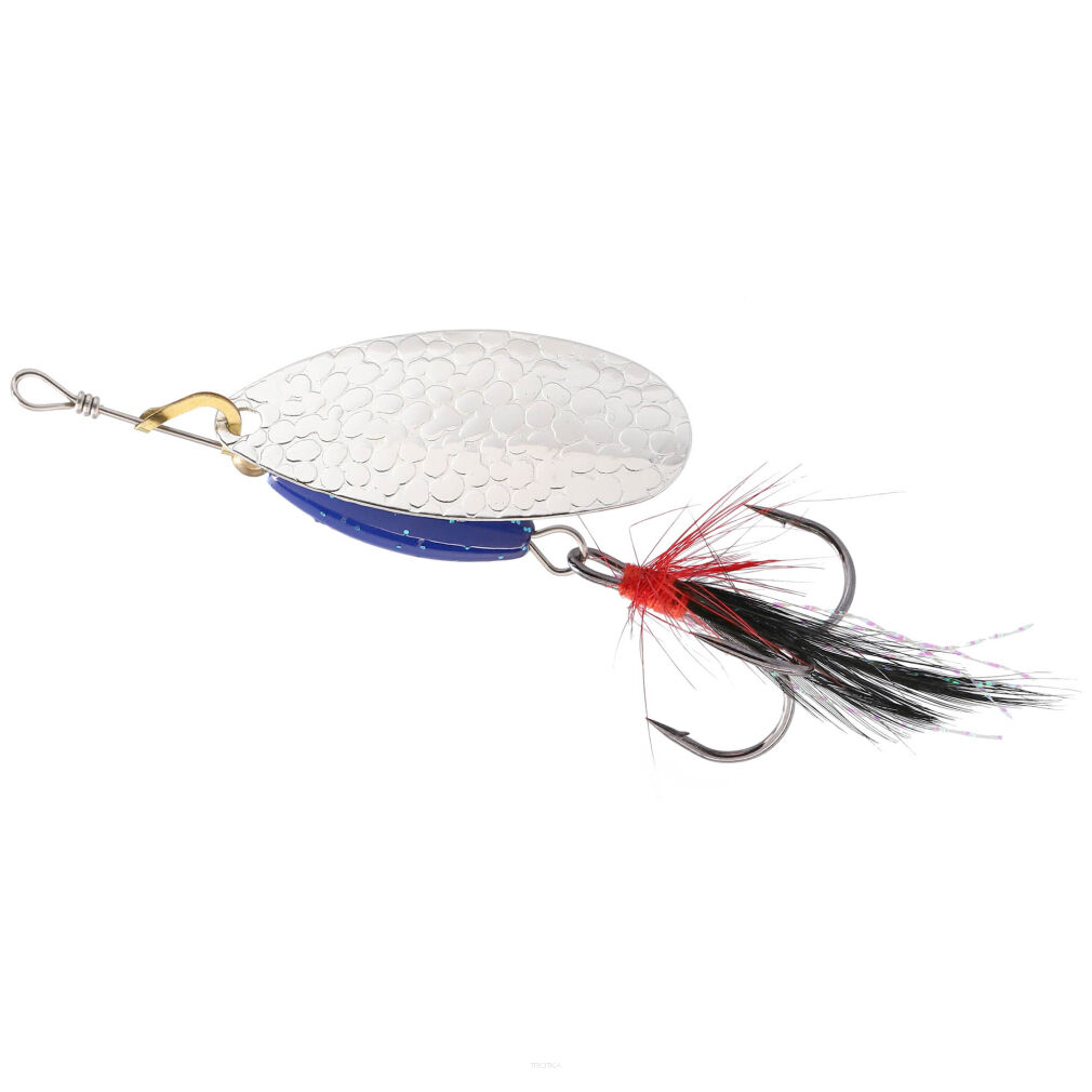 Błystka Obrotowa Mikado M Grub - 3 Srebrna / Blue Knight