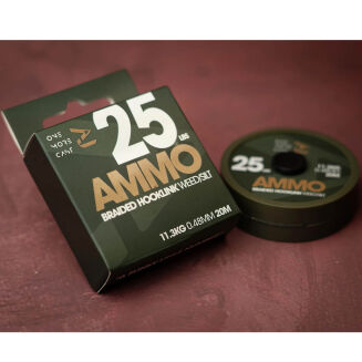 Plecionka W Otulinie One More Cast Ammo Camo Braided Hooklink Weed/ Silt 25lb 20m - 3