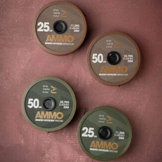 Plecionka W Otulinie One More Cast Ammo Camo Braided Hooklink Weed/ Silt 25lb 20m - 4