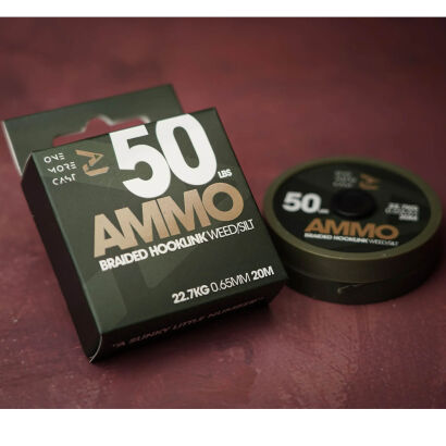 Plecionka W Otulinie One More Cast Ammo Camo Braided Hooklink Weed/ Silt 25lb 20m