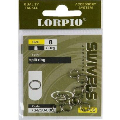 Kółko łącznikowe Lorpio - Split Ring 8kg - roz. 5