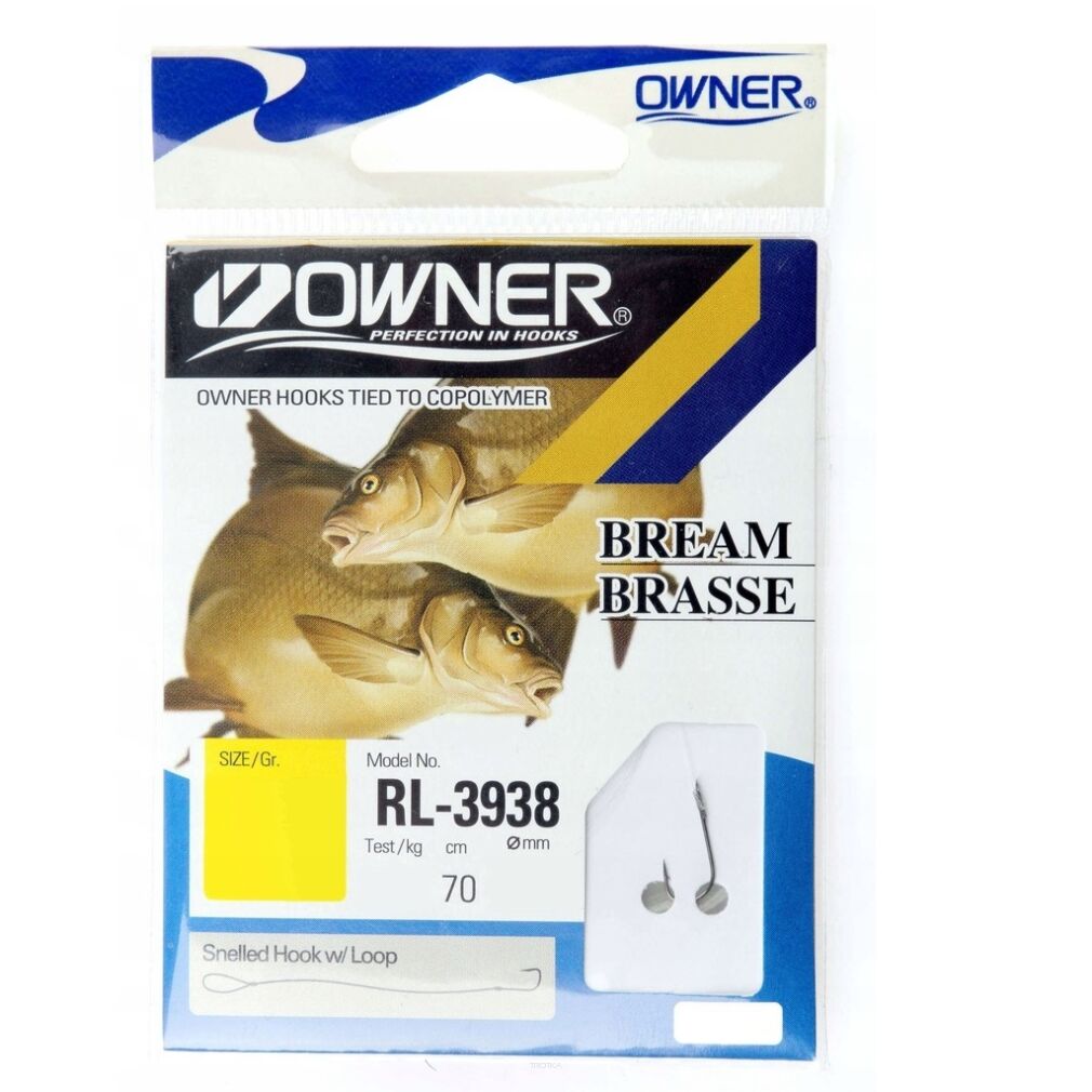 Haczyki Owner z przyponem RL-3938 Bream 8'