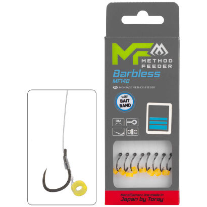 Przypony Mikado Mf Mf14 Z Gumką Hak Bez Zadziora Nr 8 / Żyłka: 0.23mm/10cm