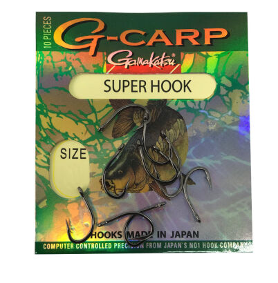 Gamakatsu Carp Super Hooks Black roz.8