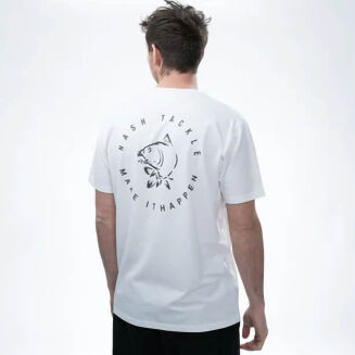 Koszulka Nash Make It Happen Carp Logo T Shirt Ecru - XXXL - 4