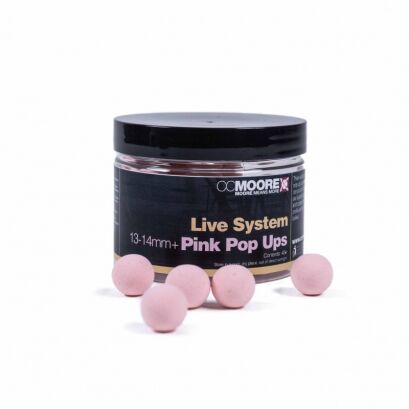 Kulki Proteinowe CC Moore Karpiowe Pink Pop Ups Live System  13-14mmo
