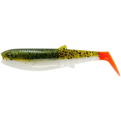 Guma Savage Gear Cannibal Shad 20cm 80g Olive Hot Orange