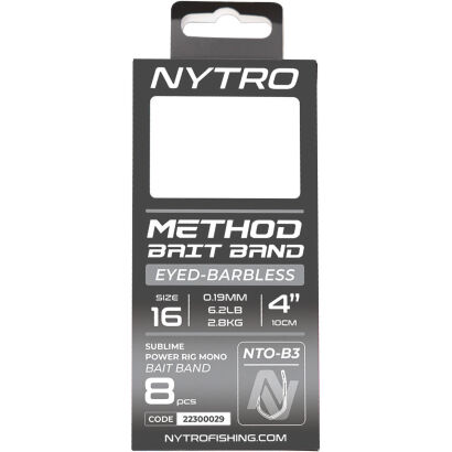 Przypony Nytro Nto-b3 Barbless Method Latex Bait Band 14/0,21mm/10cm