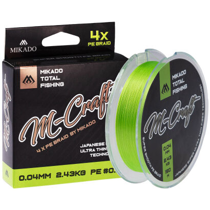 Plecionka Mikado M Craft Braid 0.08mm/4.51kg/150m Fluo