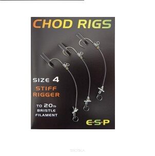 Haczyki karpiowe ESP - Chod Rigs Stiff Rigger - roz. 4