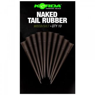 Nasadki Do Bezpiecznego Klipsa Korda Naked Tail Rubber Weed/Silt - 2