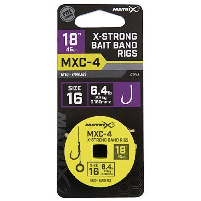 Przypony Matrix MXC-4 X-Strong Bait Band Rigs 45cm - 16