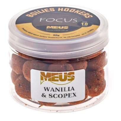 Kulki hakowe tonące  Meus Focus 18mm - Wanilia & Scopex