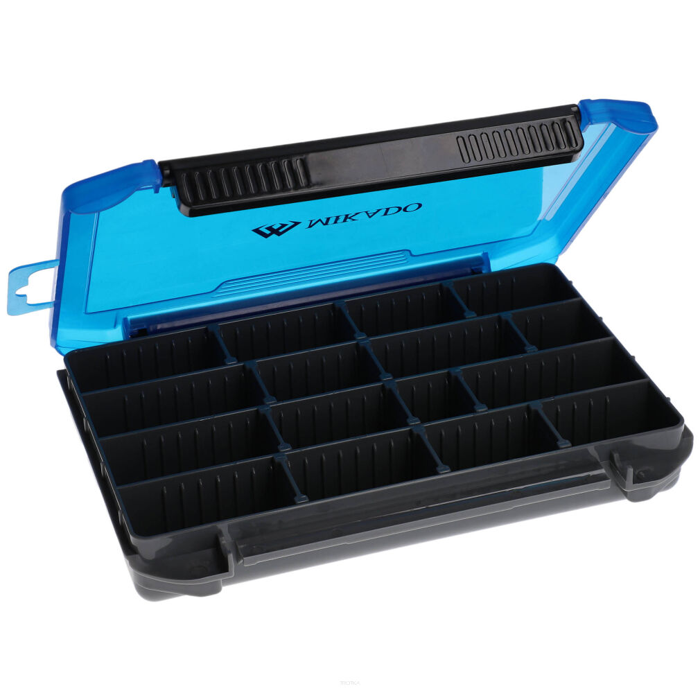 Pudełko Mikado Z Przegródkami Uac-H1902 20,5X15,5X3,5cm - M Niebieskie