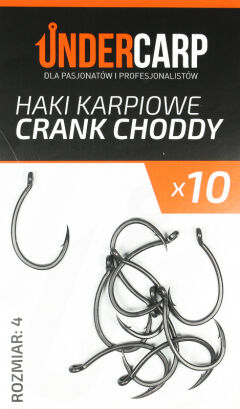 Teflonowe haki karpiowe CRANK CHODDY 4