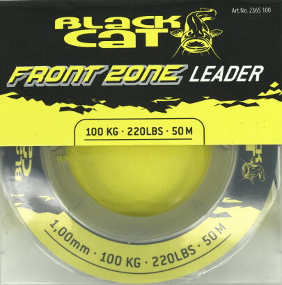 Black Cat Przypon Front Zone 1mm 100kg 220lb 50m Black