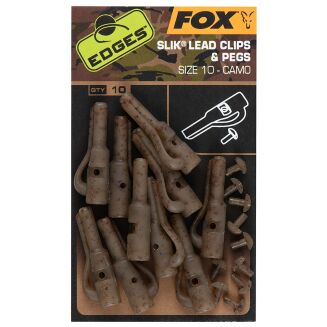 Bezpieczny klips Fox Edges CAMO Slik Lead Clip & Pegs (Size 10) - 2