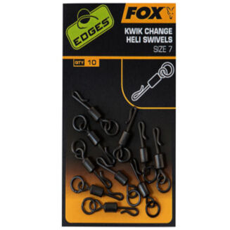 Krętliki Fox Edges Kwik Change Heli Swivels Size 7 x 10 - 2