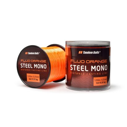 Żyłka Tandem Baits - Steel Mono fluo - pomarańcz. 600m/0,30mm
