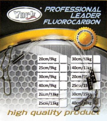 Przypon Professional fluorocarbon 15kg 30cm 2szt