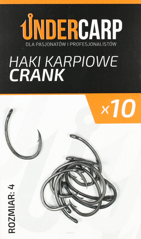 Teflonowe haki karpiowe CRANK 4