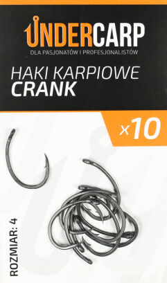 Teflonowe haki karpiowe CRANK 4