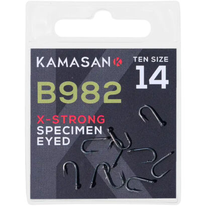 Haczyki Kamasan B982 X-Strong Eyed Barbed - 8