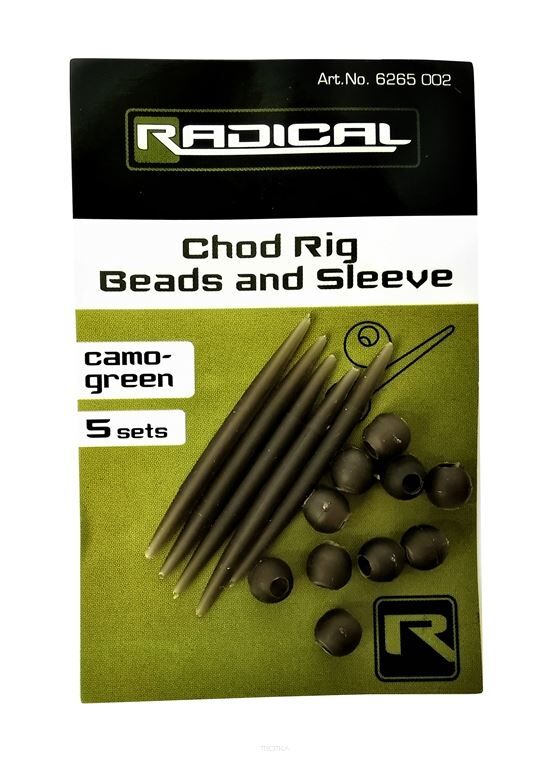 Radical Chod Rig Beads and Sleeve camo -g