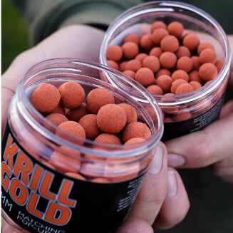 Kulki Munch Baits Pop Ups Krill Gold Matching 14mm - 3
