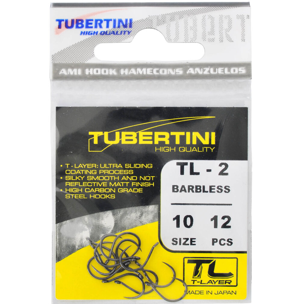 Haczyki Tubertini Serie TL-2 Barbless - 14 (12 szt.)