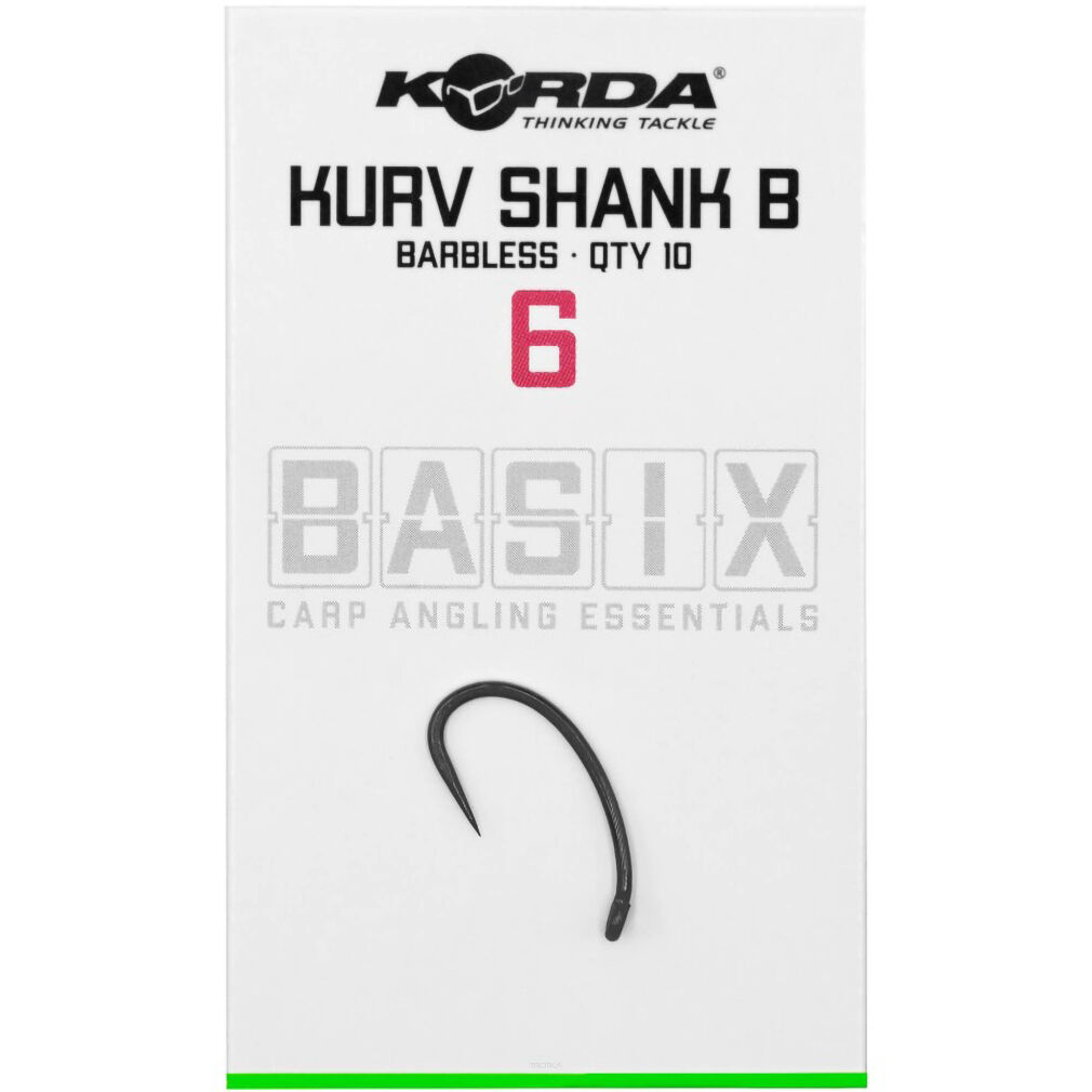 Haczyki Korda Basix Kurv Barbless - 6