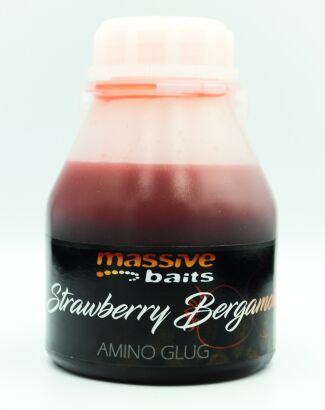 Liquid Karpiowy Massive Baits Amino Glug - Strawberry Bergamotta 250ml
