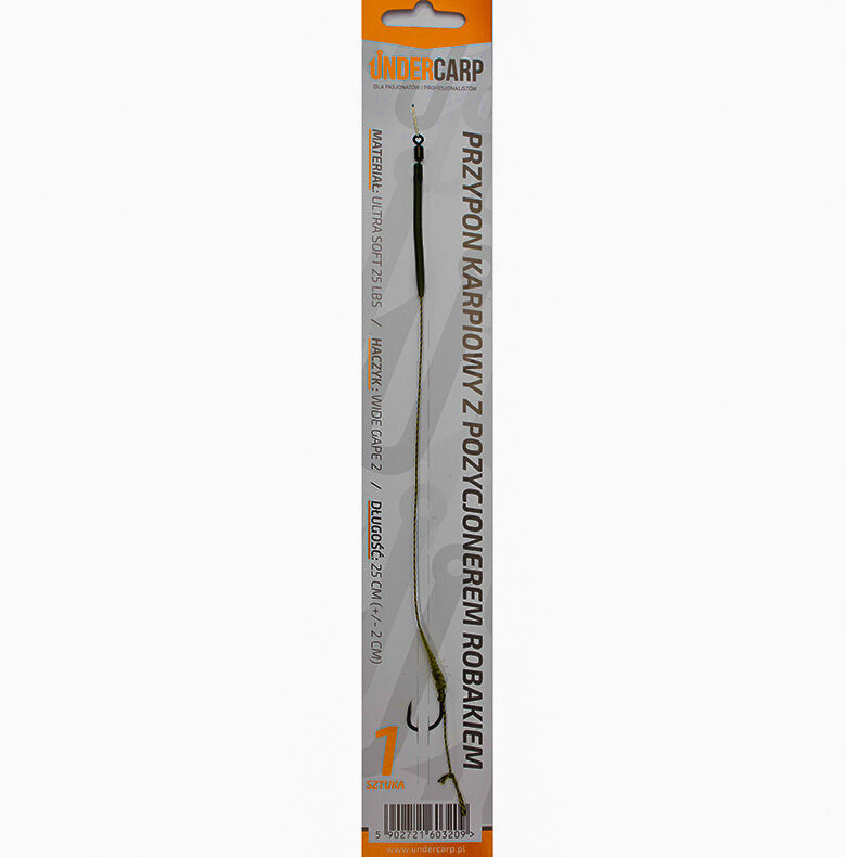 Przypon karpiowy z pozycjonerem Robakiem 4