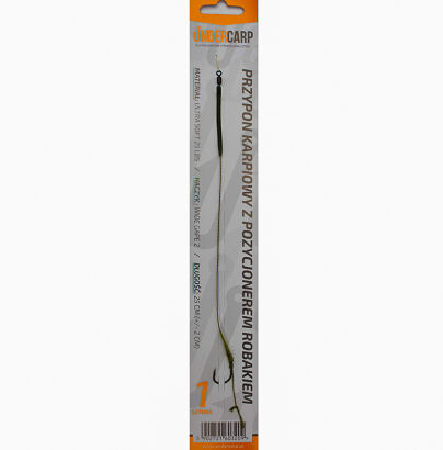 Przypon karpiowy z pozycjonerem Robakiem 4