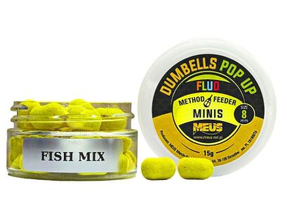 Dumbells Meus Fluo Pop Up Minis 8mm - Fish Mix