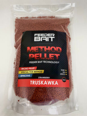 Pellet zanętowy Feeder Bait 2mm, 800g - Truskawka