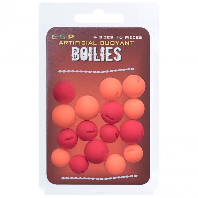 Kulki pływające ESP - Buoyant Boilies - Red/Orange