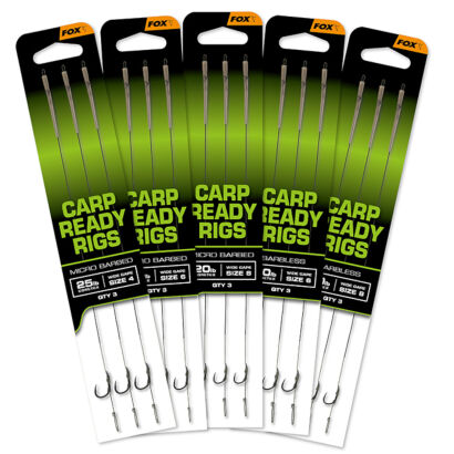 Przypony Fox Carp Ready Rigs x3 - Wide Gape - 2 25lb