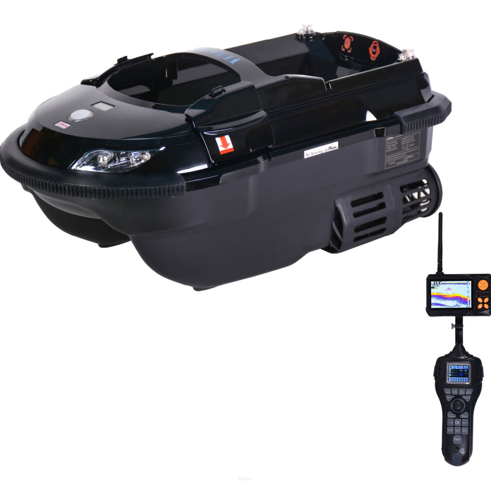 Łódka Zanętowa Boatman Vulcan Pro Black GPS + Echosonda SN4 + Pokrowiec