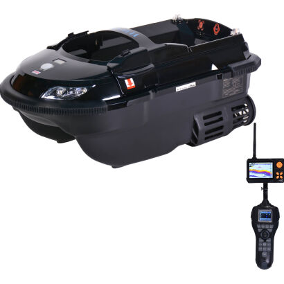 Łódka Zanętowa Boatman Vulcan Pro Black GPS + Echosonda SN4 + Pokrowiec