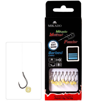 Przypony Mikado Mf Z Gumką Zadziorowe Chinu - 6/0.28mm/10cm - 2