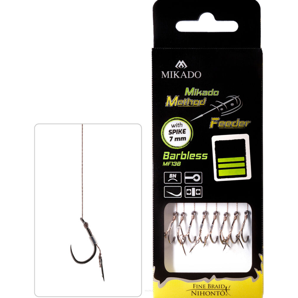 Przypony MF Mikado Z Igłą Bezzadziorowe MF136 - 12DB/0.12mm/10cm Plecionka
