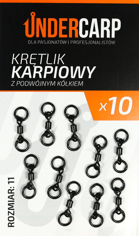 Krętlik karpiowy z podwójnym kółkiem 11