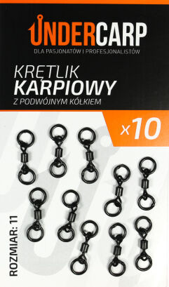 Krętlik karpiowy z podwójnym kółkiem 11