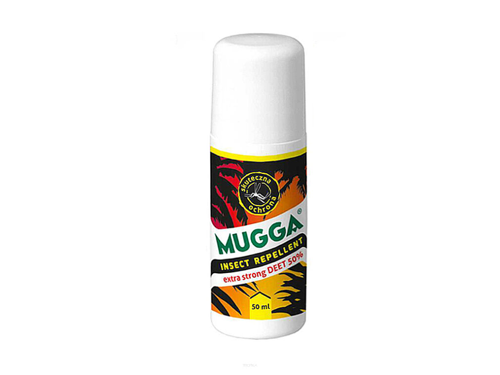 Mugga ROLL-ON 50% Repelent z DEET na komary tropikalne