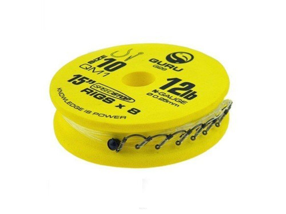 Haczyki Guru z przyponem QM1 SpeedStop 15