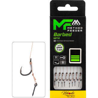 Przypony Mikado Mf Mf14 Z Igłą Hak Z Zadziorem Nr 8 / Plecionka: 0.14mm/10cm - 3