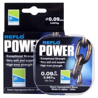 Żyłka Preston Reflo Power 0,09mm 100m - 2