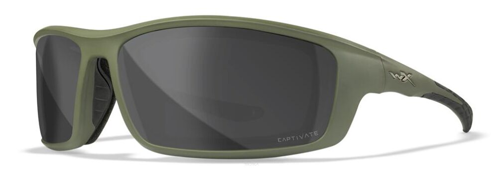 Wiley X Okulary GRID Polarized Grey Matte Utility Green Frame