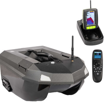 Łódka Zanętowa Manuowell Assasin Carbon GPS Echosonda M700